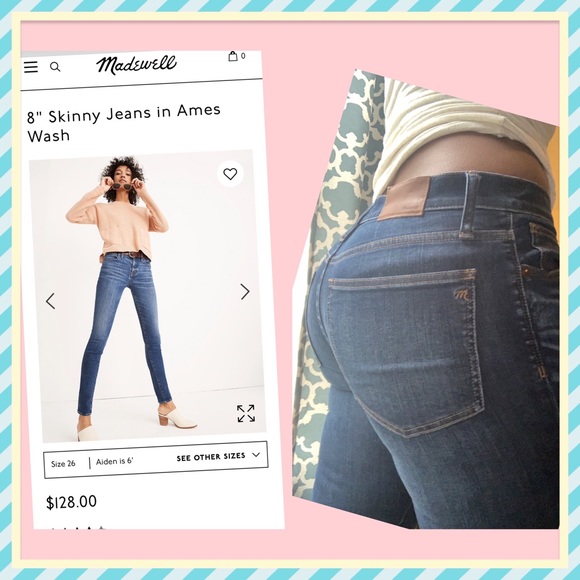 Madewell Denim - Madewell Dark Wash 8” skinny jeans!